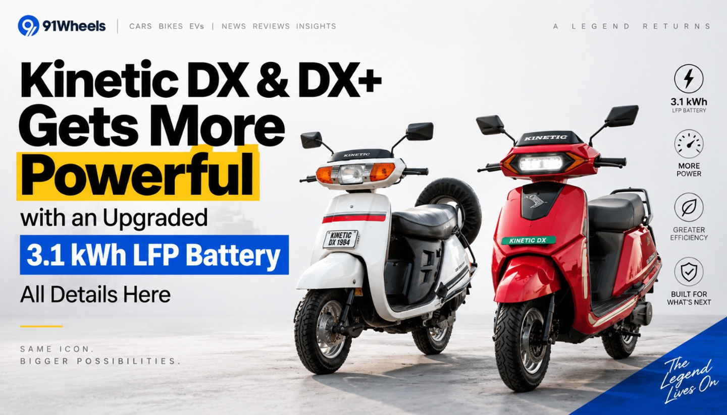 Kinetic DX & DX+ Gets More Powerful with an Upgraded 3.1 kWh LFP Battery: All Details Here